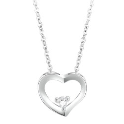 Silberkette Herz 