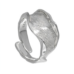 Silberring Breit Gewölbt 