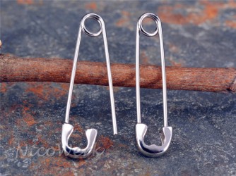 Silber Ohrringe Klammer 