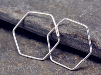 Silber Ohrringe Schlicht 