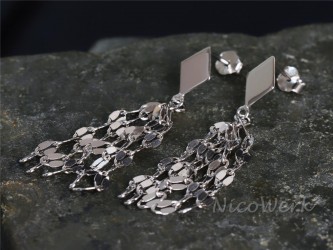 Silber Ohrringe Franse 