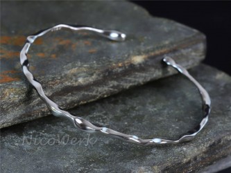 Silber Armreif Schlicht 