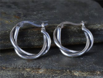 Silber Ohrringe Creolen 