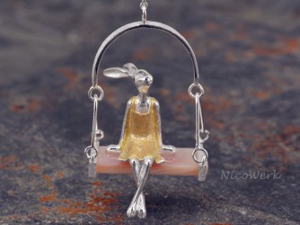 Silberanhänger Frau Bunny 
