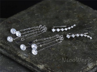 Silber Ohrringe Eklatant 