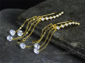 Silber Ohrringe Eklatant 