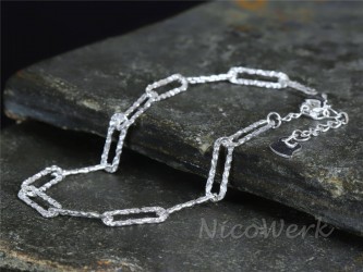 Silberarmband Rechteck 