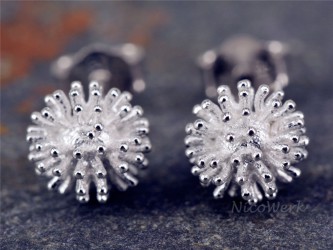 Silber Ohrstecker Pusteblumen 
