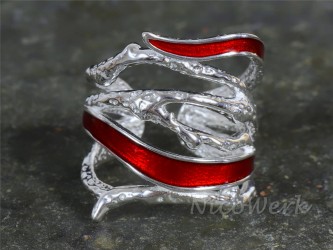 Silberring Mehrreihig 