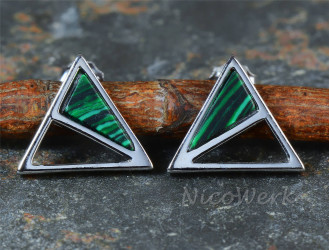 Silber Ohrstecker Dreieck 