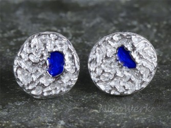 Silber Ohrstecker mit Struktur 