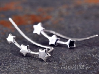 Silber Ohrstecker Stern 