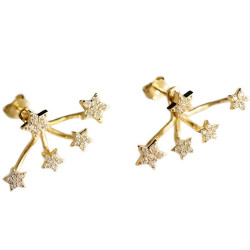 Silber Ohrstecker Stern 