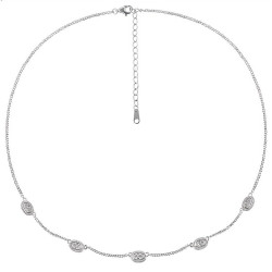 Silberkette mit Stein 