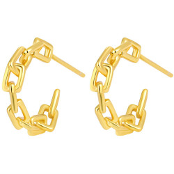 Silber Ohrstecker Kette 