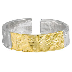 Silberring gehämmert 