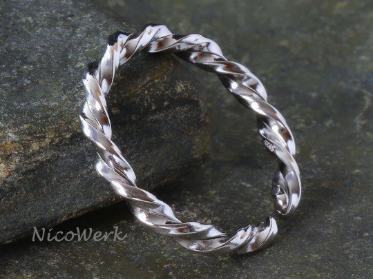 Silberring Gedreht 