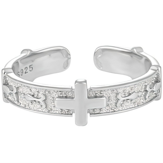 Silberring Kreuz 