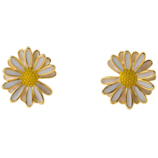 Silber Ohrstecker Blume 