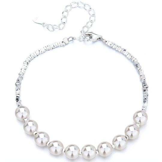 Silberarmband Perle 