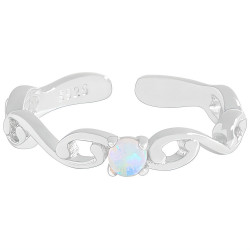 Silberring Opal 